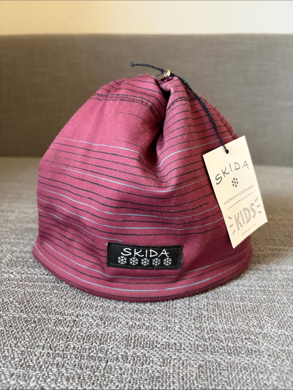 Skida Kids Alpine Hat, Striped Beanie